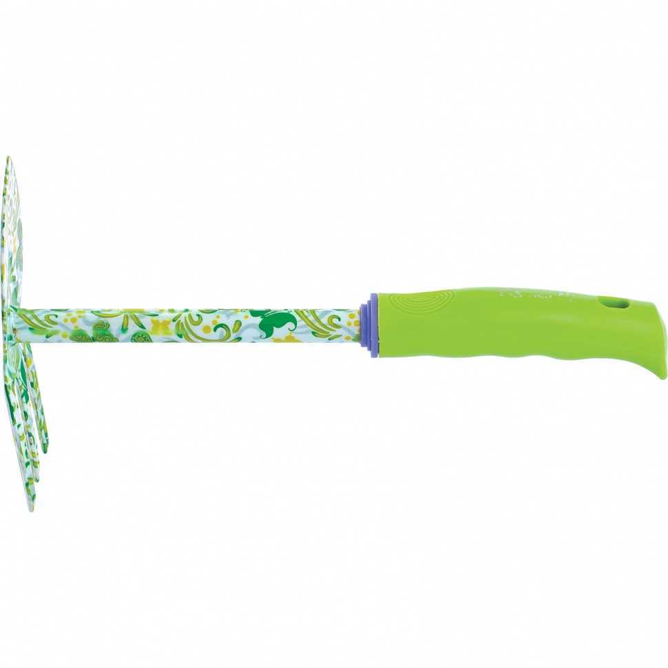 Мотыжка комбинированная, 70 х 310 мм, стальная, пластиковая рукоятка, Flower Green, Palisad Серия Flower green фото, изображение