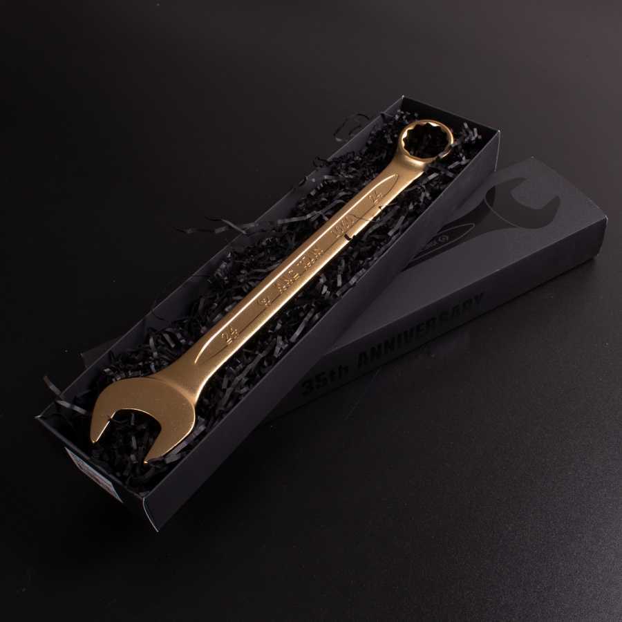 Ключ комбинированный "GOLD" 24 мм KING TONY 1060-24G Сувениры фото, изображение