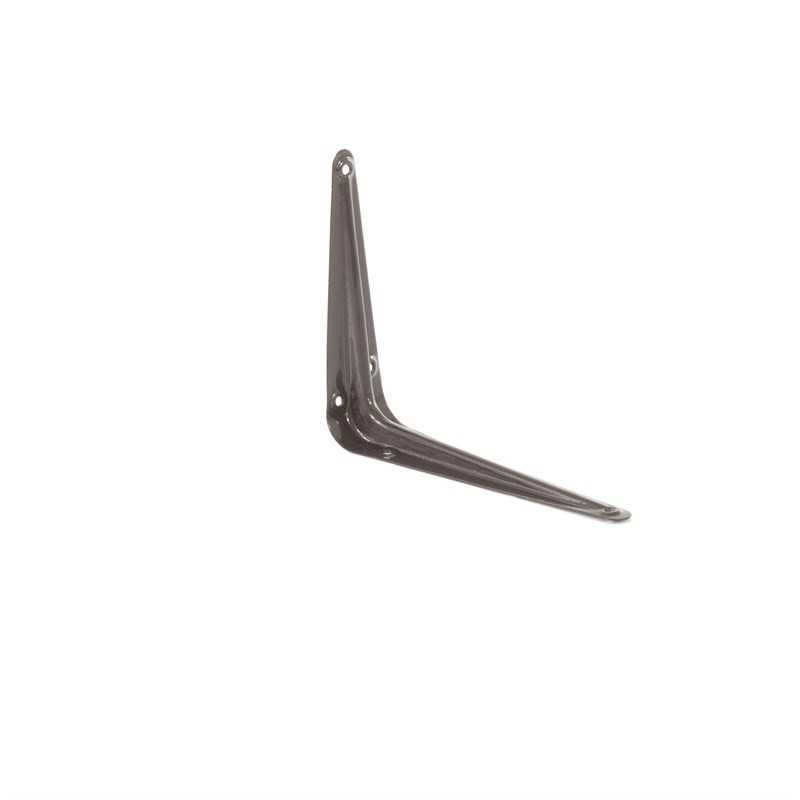 Кронштейн угловой с ребром, 125 х 150 мм, коричневый Сибртех Кронштейны фото, изображение
