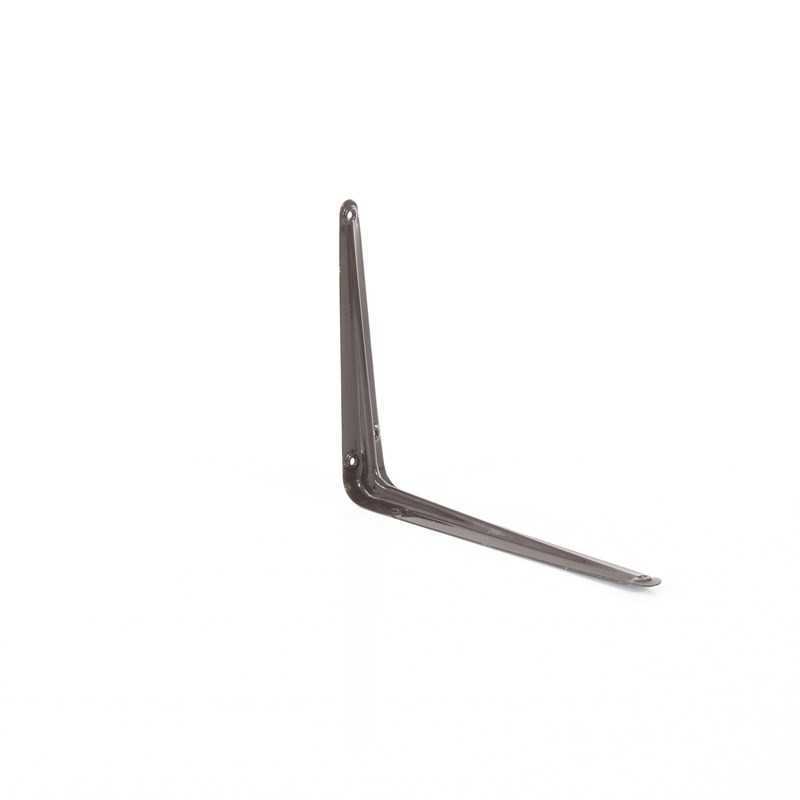 Кронштейн угловой с ребром, 200 х 250 мм, коричневый Сибртех Кронштейны фото, изображение